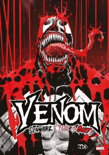 Buchcover und Innenansicht für das Buch: Venom: Black, White & Blood (2025) #1-#4