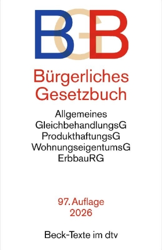 Buchcover und Innenansicht für das Buch: Bürgerliches Gesetzbuch. BGB
