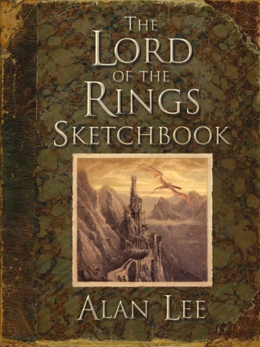 Buchcover und Innenansicht für das Buch: The Lord of the Rings Sketchbook