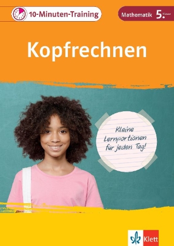 Buchcover und Innenansicht für das Buch: 10-Minuten-Training Mathematik Kopfrechnen 5. Klasse