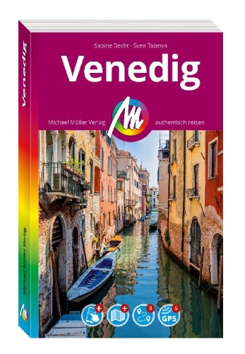 Buchcover und Innenansicht für das Buch: MICHAEL MÜLLER REISEFÜHRER Venedig MM-City