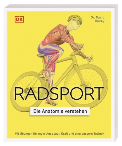 Buchcover und Innenansicht für das Buch: Radsport - die Anatomie verstehen