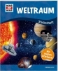 Buchcover und Innenansicht für das Buch: WAS IST WAS Stickerheft Weltraum