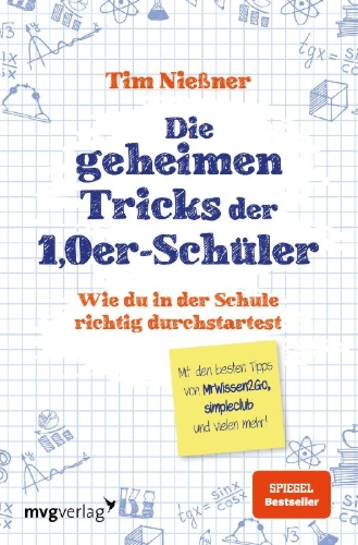 Buchcover und Innenansicht für das Buch: Die geheimen Tricks der 1,0er-Schüler