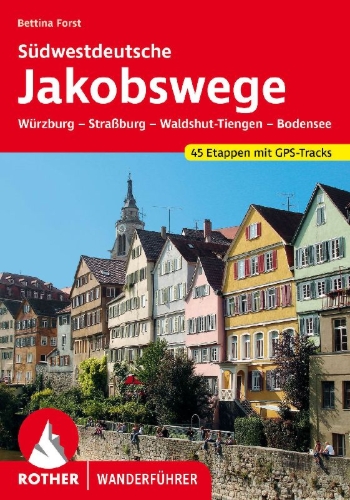 Buchcover und Innenansicht für das Buch: Südwestdeutsche Jakobswege