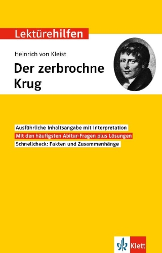 Buchcover und Innenansicht für das Buch: Klett Lektürehilfen Heinrich von Kleist, Der zerbrochne Krug