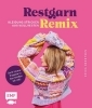 Buchcover und Innenansicht für das Buch: Restgarn-Remix - Kleidung stricken aus Wollresten