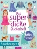 Buchcover und Innenansicht für das Buch: Das superdicke Stickerheft - Anziehpuppen