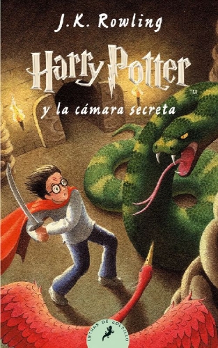 Buchcover und Innenansicht für das Buch: Harry Potter and the Chamber of Secrets