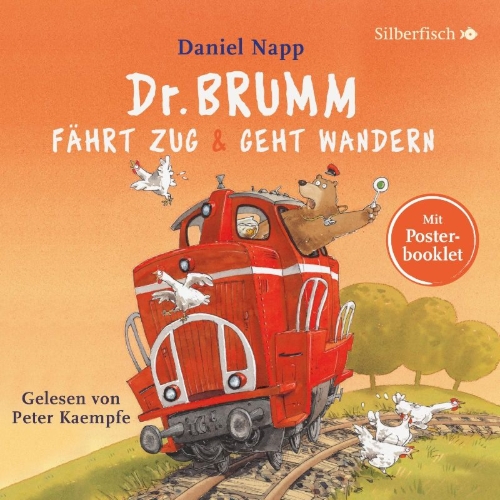 Buchcover und Innenansicht für das Buch: Dr. Brumm fährt Zug / Dr. Brumm geht wandern (Dr. Brumm )