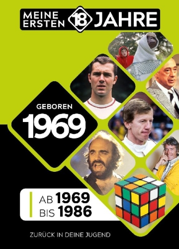 Buchcover und Innenansicht für das Buch: Geboren 1969