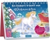 Buchcover und Innenansicht für das Buch: Ein Einhorn träumt von Weihnachten