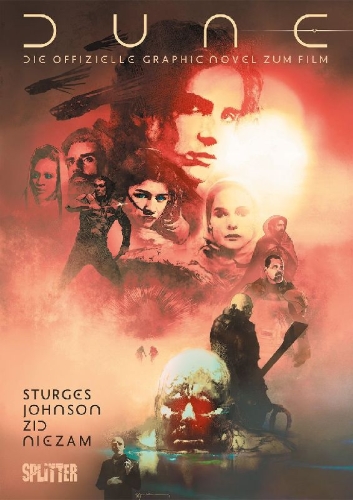 Buchcover und Innenansicht für das Buch: Dune: Die offizielle Graphic Novel zum Film