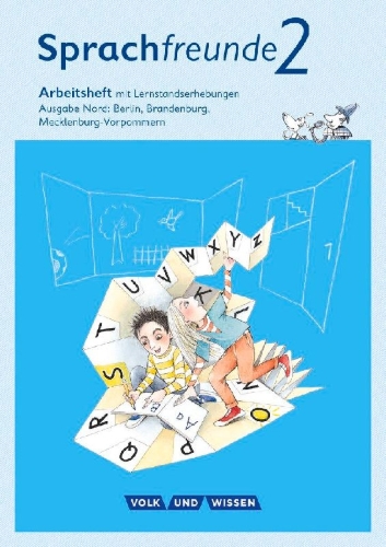 Buchcover und Innenansicht für das Buch: Sprachfreunde - Ausgabe Nord (Berlin, Brandenburg, Mecklenburg-Vorpommern)... /   2. Schuljahr - Arbeitsheft