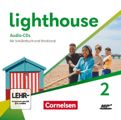 Buchcover und Innenansicht für das Buch: Lighthouse Band 2: 6. Schuljahr - Audio-CDs für Schülerbuch und Workbook