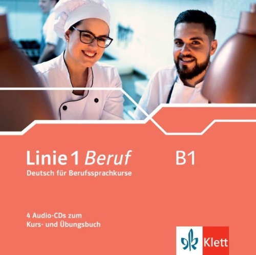 Buchcover und Innenansicht für das Buch: Linie 1 Beruf B1. 4 Audio-CDs zum Kurs- und Übungsbuch