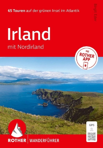 Buchcover und Innenansicht für das Buch: ROTHER Wanderführer Irland mit Nordirland. 65 Touren auf der grünen Insel im Atlantik