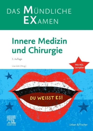 Buchcover und Innenansicht für das Buch: MEX Das Mündliche Examen - Innere Medizin und Chirurgie