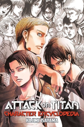 Buchcover und Innenansicht für das Buch: Attack on Titan Character Encyclopedia