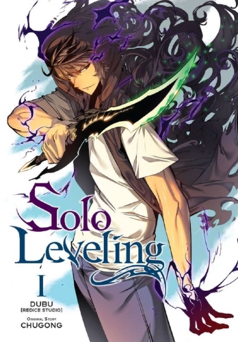 Buchcover und Innenansicht für das Buch: Solo Leveling, Vol. 1 (comic)