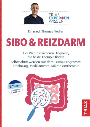 Buchcover und Innenansicht für das Buch: Expertenwissen: SIBO & Reizdarm