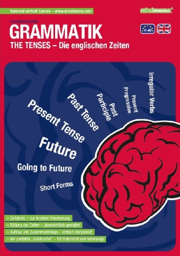 Buchcover und Innenansicht für das Buch: mindmemo Lernfolder - The Tenses - Die englischen Zeiten - Zusammenfassung