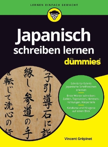 Buchcover und Innenansicht für das Buch: Japanisch schreiben lernen für Dummies