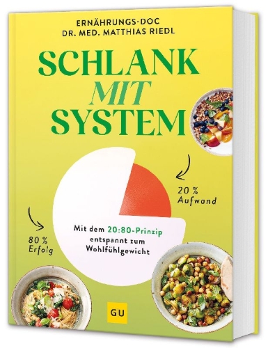 Buchcover und Innenansicht für das Buch: Schlank mit System