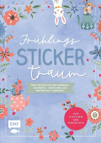 Buchcover und Innenansicht für das Buch: Frühlings-Sticker-Traum