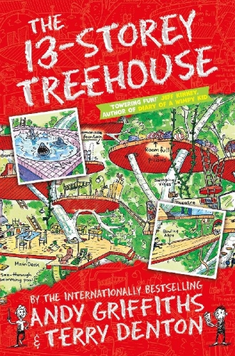 Buchcover und Innenansicht für das Buch: The 13-Storey Treehouse