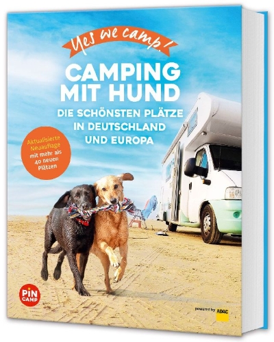 Buchcover und Innenansicht für das Buch: Yes we camp! Camping mit Hund