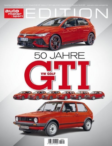 Buchcover und Innenansicht für das Buch: ams Edition - 50 Jahre Golf GTI