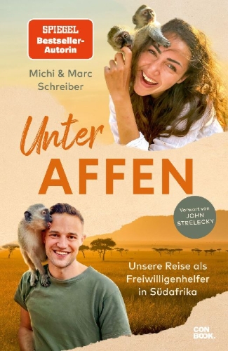 Buchcover und Innenansicht für das Buch: Unter Affen