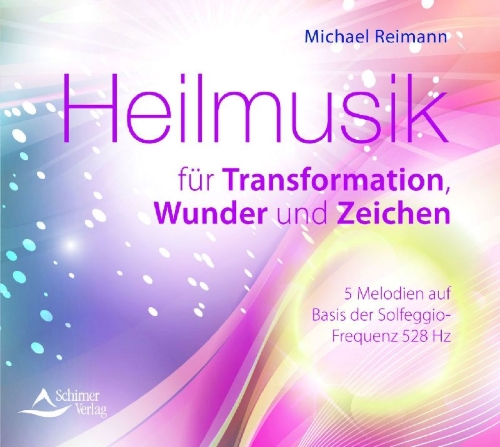 Buchcover und Innenansicht für das Buch: Heilmusik für Transformation, Wunder und Zeichen