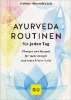Buchcover und Innenansicht für das Buch: Ayurveda-Routinen für jeden Tag