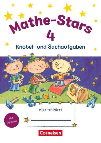 Buchcover und Innenansicht für das Buch: Mathe-Stars 4. Schuljahr - Übungsheft