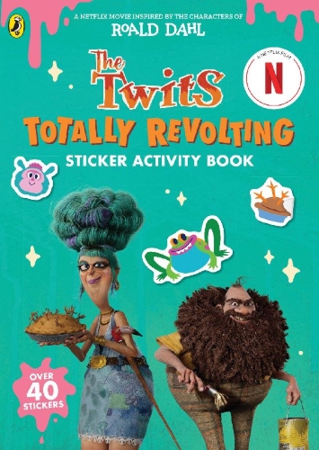 Buchcover und Innenansicht für das Buch: The Twits: Sticker Activity Book
