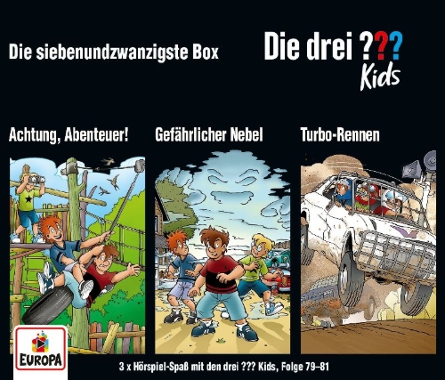 Buchcover und Innenansicht für das Buch: Die drei ??? Kids 3er Box- Folgen 79-81 (3 Audio-CDs)