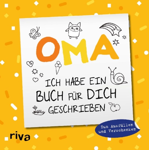 Buchcover und Innenansicht für das Buch: Oma, ich habe ein Buch für dich geschrieben - Version für Kinder