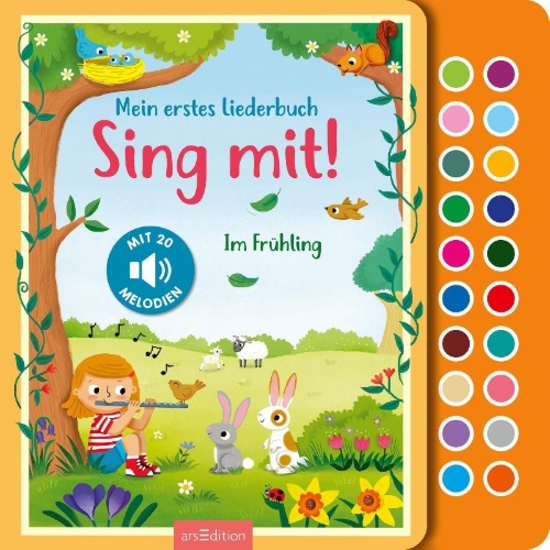 Buchcover und Innenansicht für das Buch: Sing mit! Im Frühling