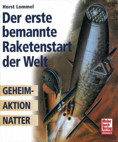 Buchcover und Innenansicht für das Buch: Der erste bemannte Raketenstart der Welt