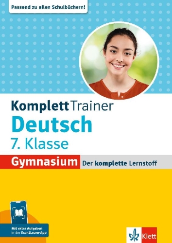 Buchcover und Innenansicht für das Buch: KomplettTrainer Gymnasium Deutsch 7. Klasse