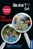Buchcover und Innenansicht für das Buch: Die drei ??? Kids, Panik im Paradies / Radio Rocky Beach (Doppelband)