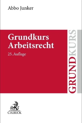 Buchcover und Innenansicht für das Buch: Grundkurs Arbeitsrecht