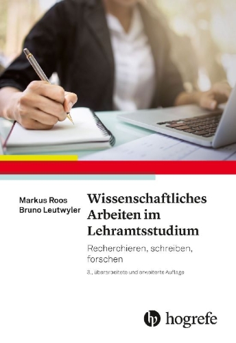 Buchcover und Innenansicht für das Buch: Wissenschaftliches Arbeiten im Lehramtsstudium