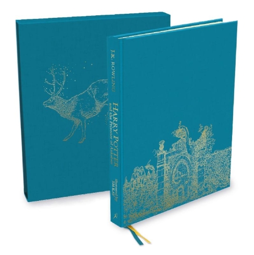 Buchcover und Innenansicht für das Buch: Harry Potter 3 and the Prisoner of Azkaban. Deluxe Illustrated Edition