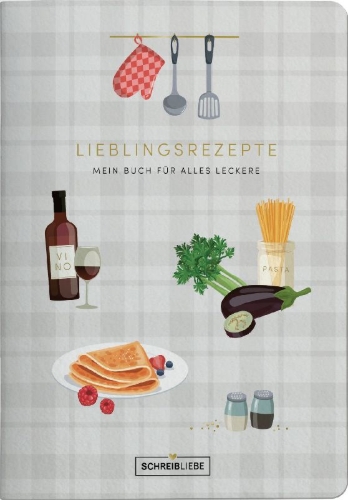 Buchcover und Innenansicht für das Buch: Lieblingsrezepte