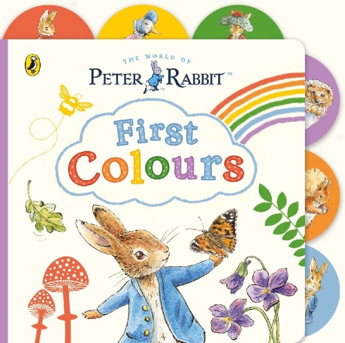 Buchcover und Innenansicht für das Buch: Peter Rabbit: First Colours