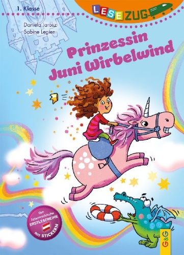Buchcover und Innenansicht für das Buch: LESEZUG/1. Klasse: Prinzessin Juni Wirbelwind