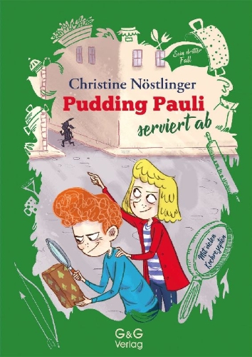 Buchcover und Innenansicht für das Buch: Pudding Pauli serviert ab